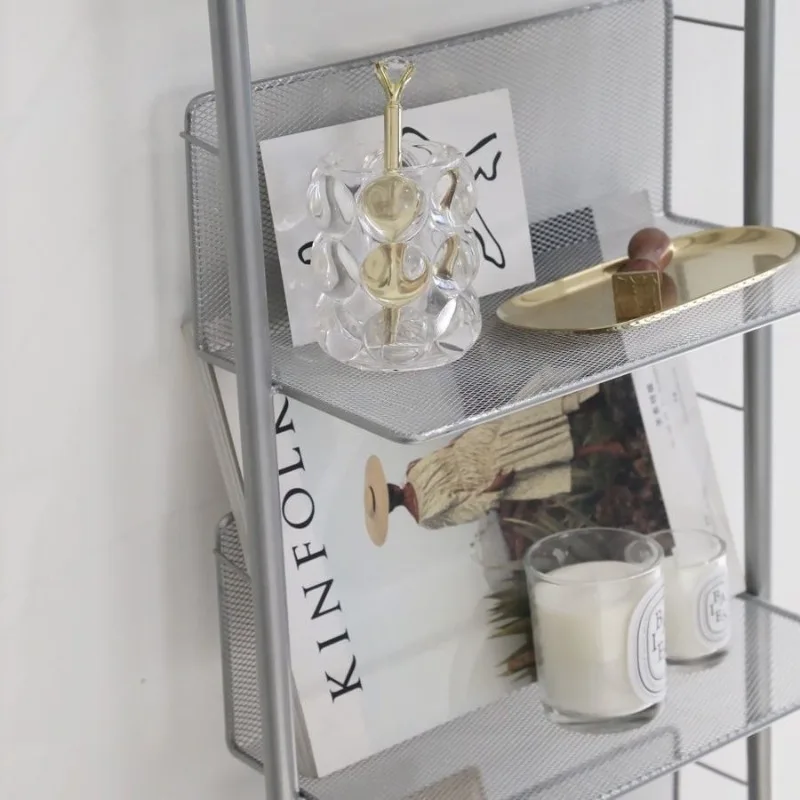 

Newspaper Display Stand "ins" Style CD Rack Vintage Living Room Floor-standing Multi-level Simple Bookshelf Book Shelf Furniture