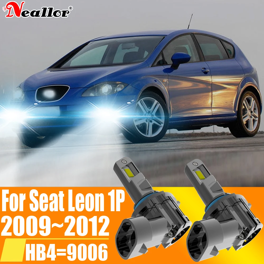 

2 шт. HB4 9006 P22d светодиодные противотуманные фары Canbu автомобильная лампа высокой мощности 6000K ксеноновые белые фары диодная лампа 12 В для Seat Leon 1P 2009 ~ 2012