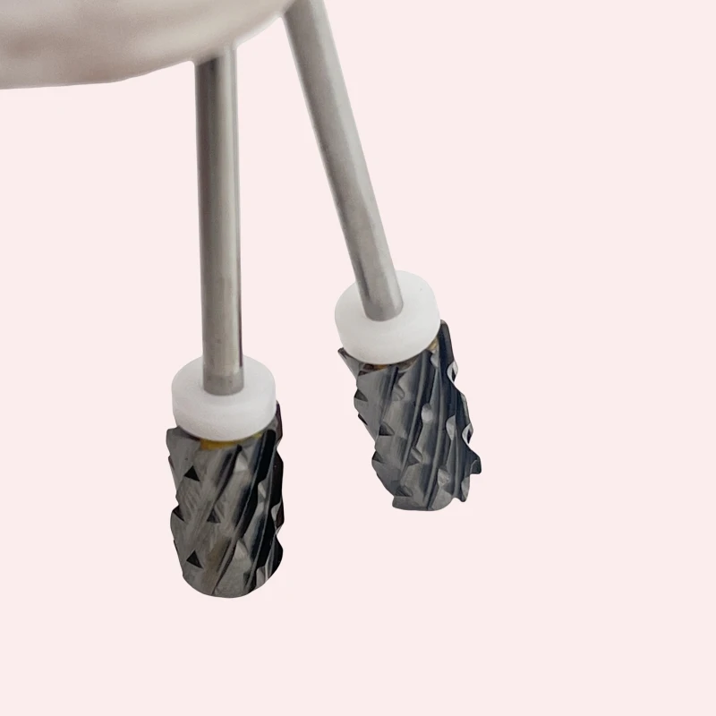 1Pcs 4XC Hartmetall Nagel Bohrer Glatte Top Oder Große Barrel Hartmetall Elektrische Nagel Mühlen Cutter Für Maniküre maschine Nagel