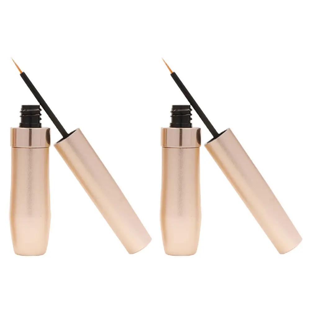 2Pcs Eyelash Growth Liquid Tubes Refillable Small Empty Mascara Eyeliner Bottles Portable Makeup Containers Leak Proof Travel