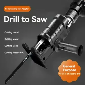 Portable reciprocating Saw adapter, electric drill, modified electrical jigsaw, saw power Tool curve, pvc steel pipe cutting 11 Main Sales Serra Tico Eletrica - №8