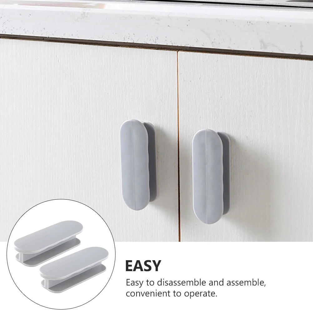 

Cabinet H les Self adhesive Knobs for Door Window Refrigerator Drawer Pulls Easy Install ABS Corrosion Resistant Smooth No Burr