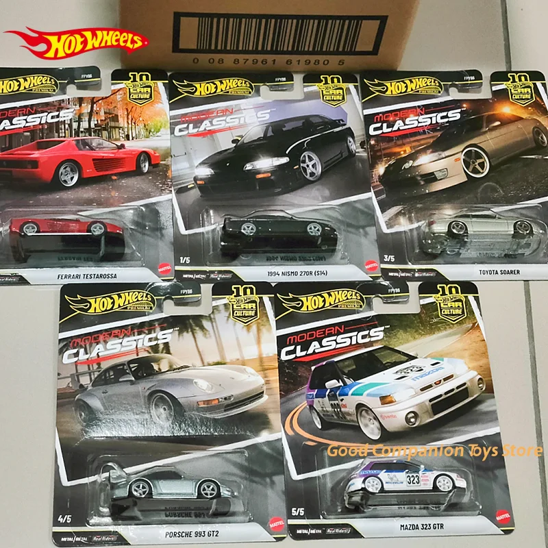 

Оригинальная коллекционная модель Hot Wheels 1/64 Car Culture FPY86: Современная классика - FERRARI TESTAROSSA, PORSCHE 993 GT2. Литой металлический автомобиль из сплава.