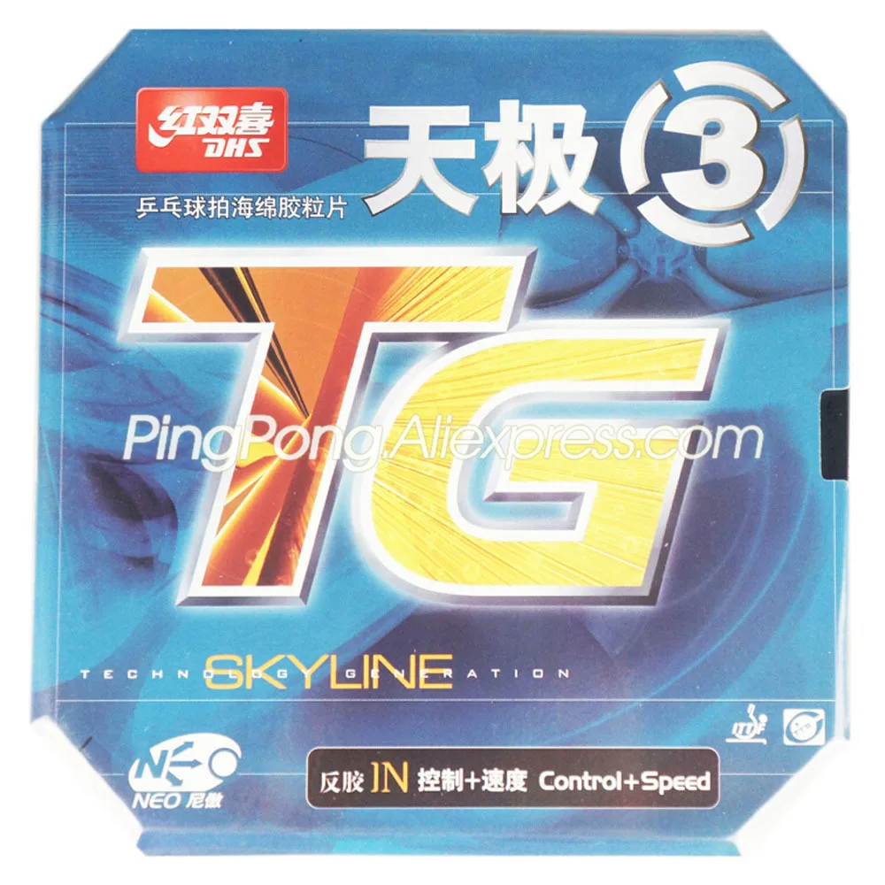 Original DHS Skyline TG 3 NEO Table Tennis Rubber Loop Offensive Sky Line 3 Spin Control Ping Pong Sponge