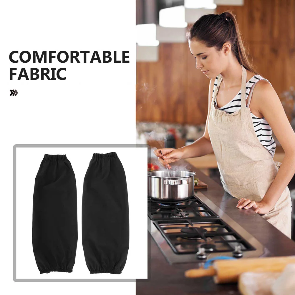 2 paires de manchons imperméables et à l'huile, bras de protection de travail, cuisine pour femmes, travaux ménagers, soudage, manchons élastiques