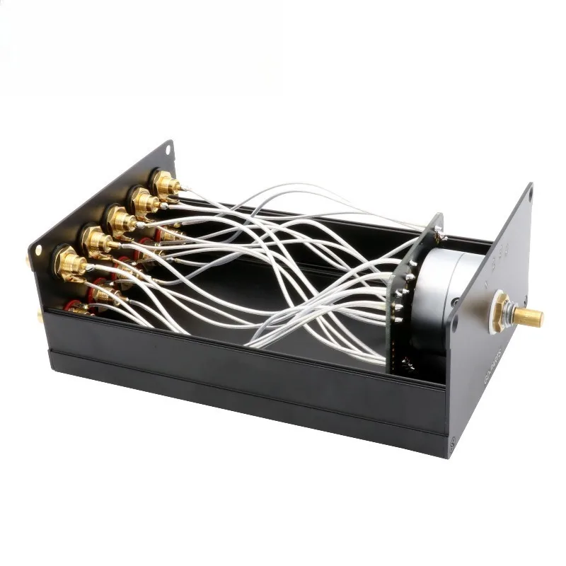 Switch All Aluminum Chassis 3 Ways Input 1 Way Output RCA Audio Signal Sources selector Change Switch