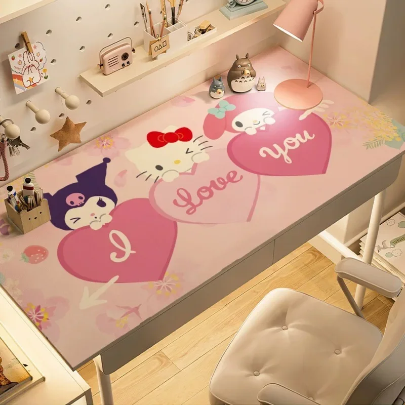 

Sanrio Kawaii Kuromi Desk Mat My Melody Hello Kitty Anime Cartoon Cute Student Waterproof Washable Computer Table Mat Tablecloth