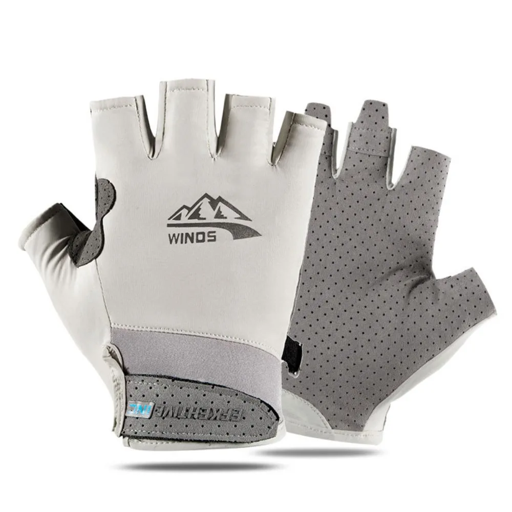 2024 Touch Screen Ice Silk Gloves Anti-uv Breathable Armguard Highly Elastic Riding Driving Gloves Summer