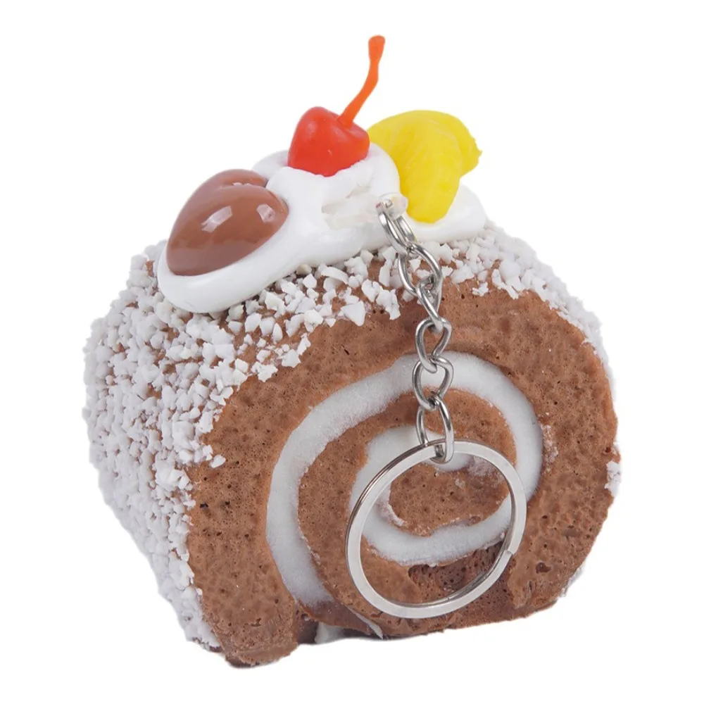 Creative Fruit Cake Roll Squeezed Super Soft Anxiety Relief Swiss Roll Squishy Comfortable Funny Realistic Food Pinch