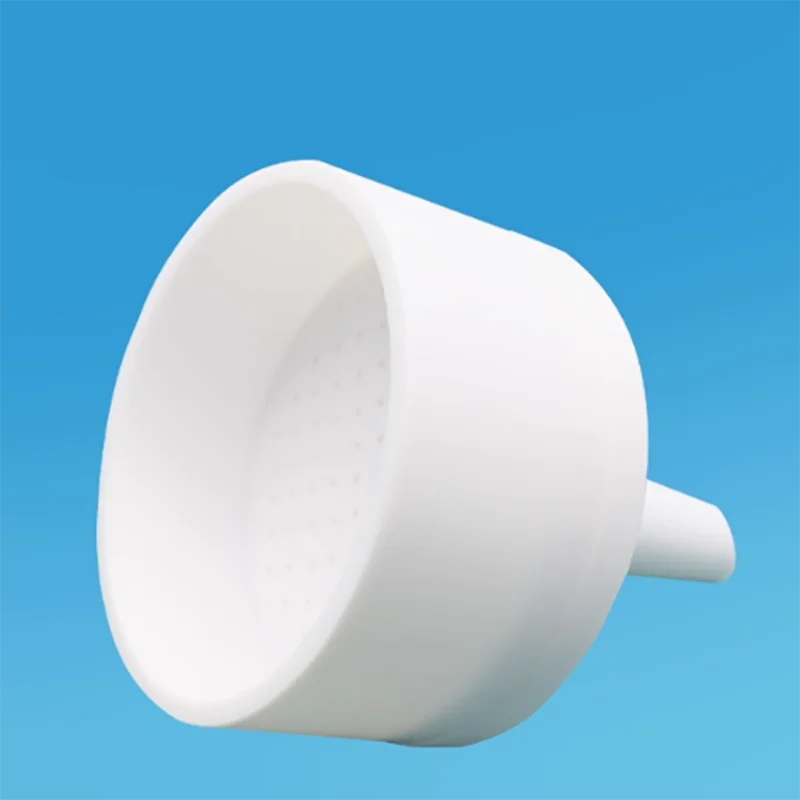 قمع Tefluorobruncher Polytetrafluoroethylene Bucher قمع مختبر قمع سبليت مقاوم للأحماض والقلويات
