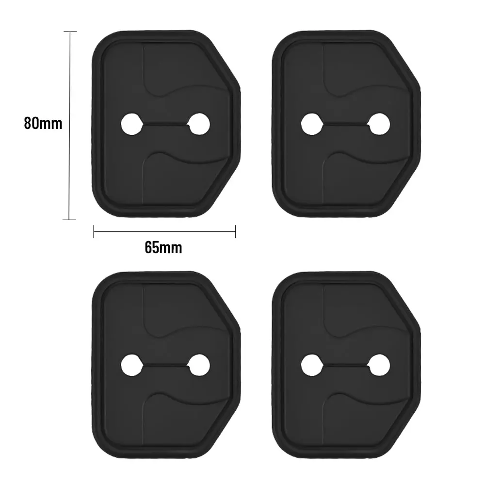 4Pcs Car Door Lock Latches Cover Protector Anti-Scratch Rustproof Car Door Lock Cover Car Interior Accessories