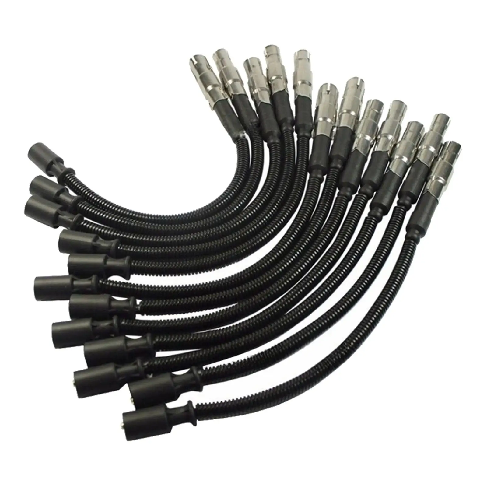 12Pcs Spark Plug Wires for Mercedes-benz ml320 3.2L V6 fi 1998-2002 ml320 3.2L V6 fi 1998-2003 ml350 3.7L V6 fi 2003-2005