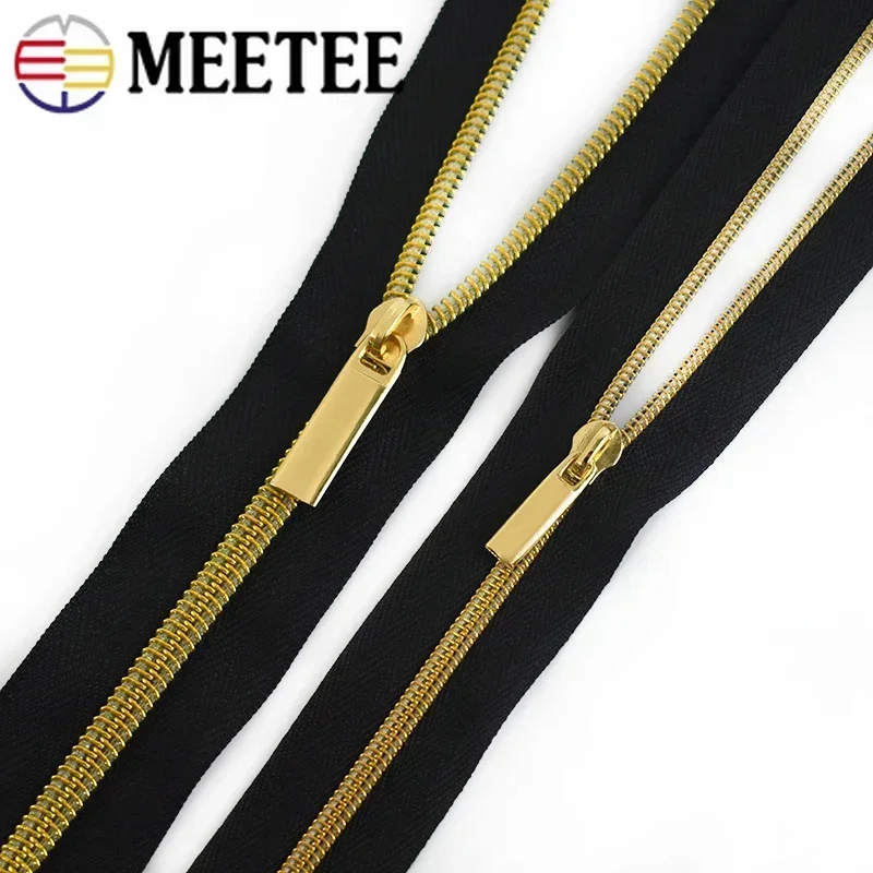 10Meters 3# 5# Nylon Zipper Tape with Zip Puller Sliders Bag Clothes Jacket Garment Repair Kits DIY Sewing Tailoring Accessories