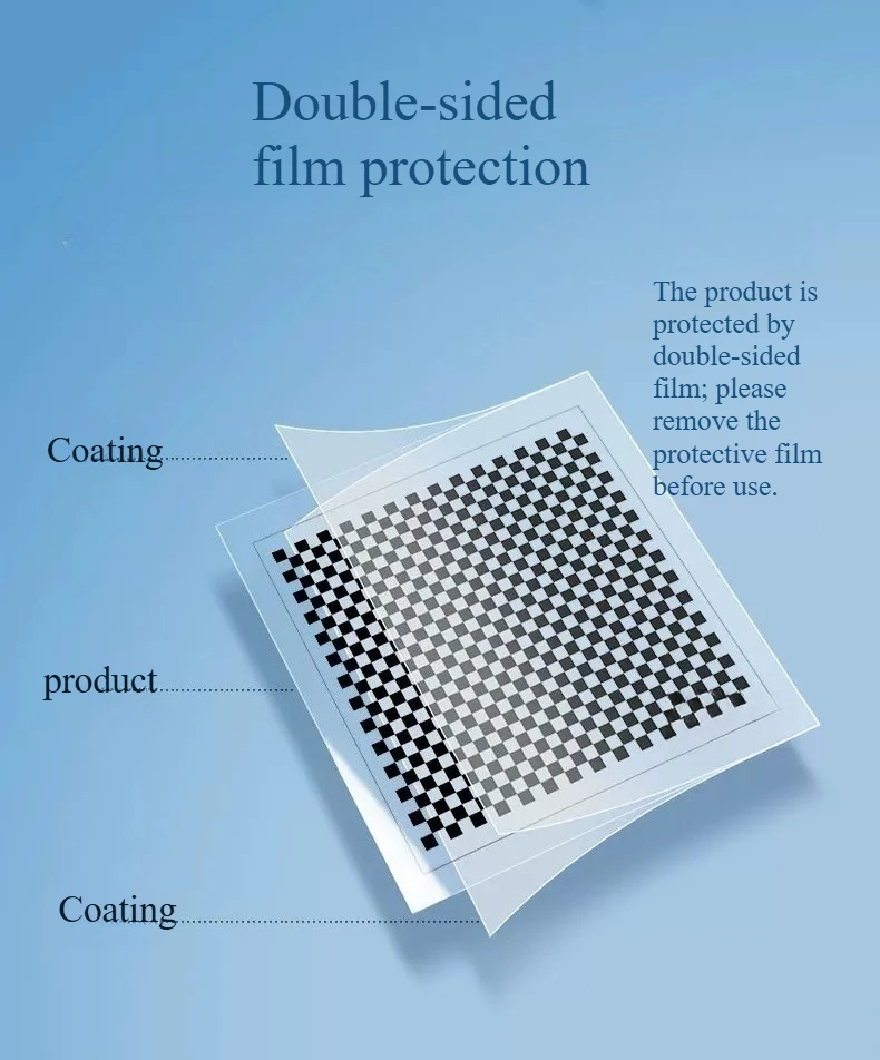 Customized Film Calibration Board For Machine Vision Checkerboard Transparent Square Test Card Calibration