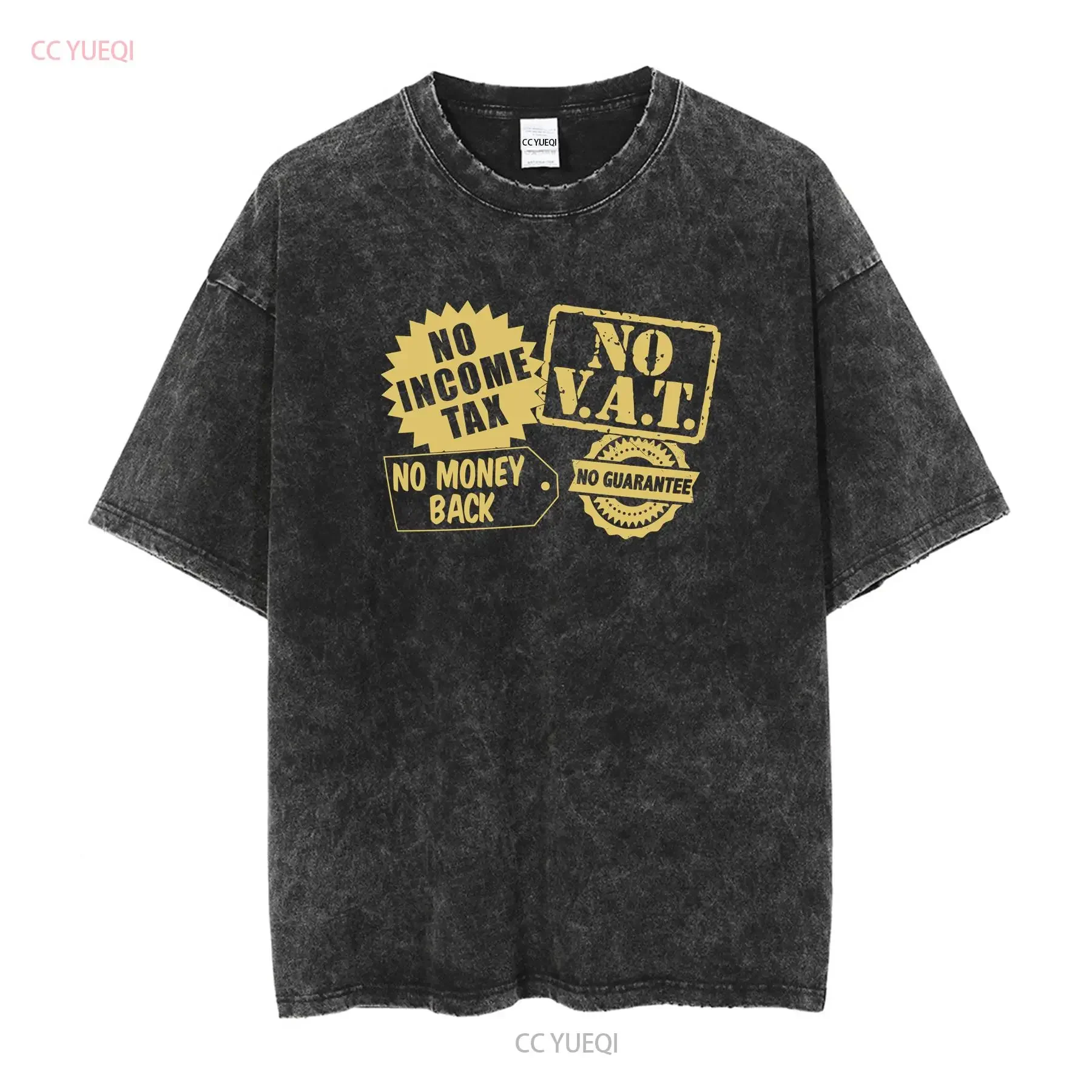 No Income Tax Vat T Shirt Only Fools And Horses Del Boy Rodney Fun Joke vintage Washed Top For Everyday Wear fashion homme