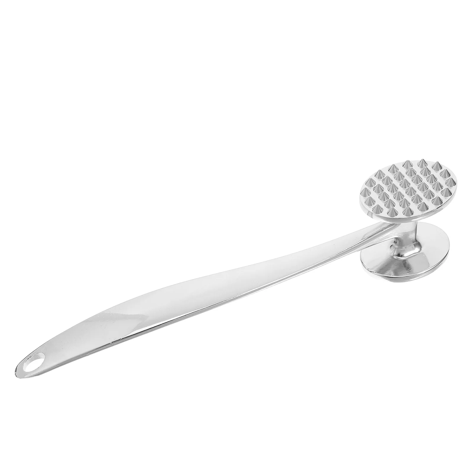 

Meat Tenderizer Double Sided Hammer Stainless Steel Silver Zinc Alloy Heavy Duty