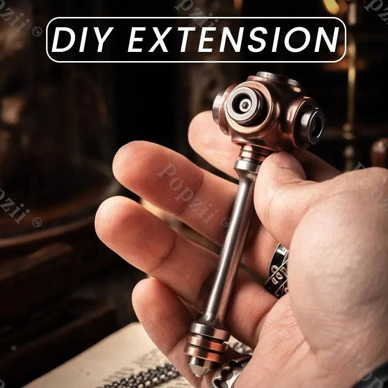 LAUTIE X Bone Fidget Spinner Fingertip Gyro 2099 Series Cool Gadget Anxiety Toy Office Stress Relief Gadget Metal Fidgeting toys