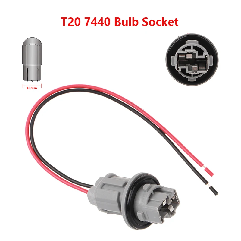 

1x For Chevrolet Cruze Nissan Turn Signal Light T20 7440 Bulb Holder Connector Socket Adapter Accessories
