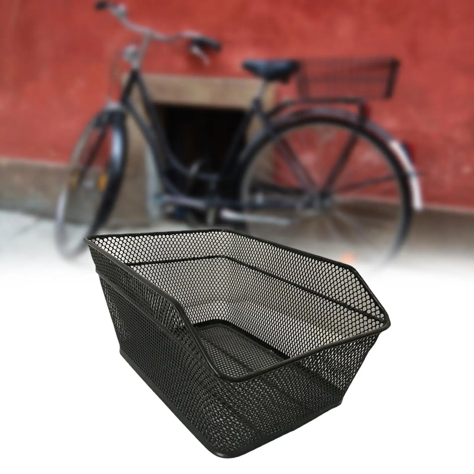 Outil de panier de vélo arrière, accessoires en fer de grande capacité, bagages T1 pour le stockage extérieur