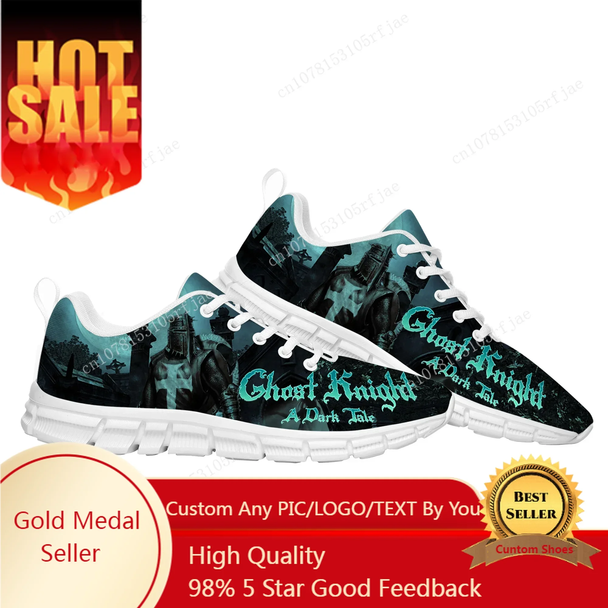 

Hot Anime Cartoon Game Ghost Knight Sports Shoes Men Women Teenager Sneaker Tailor Made Couple Built Shoes