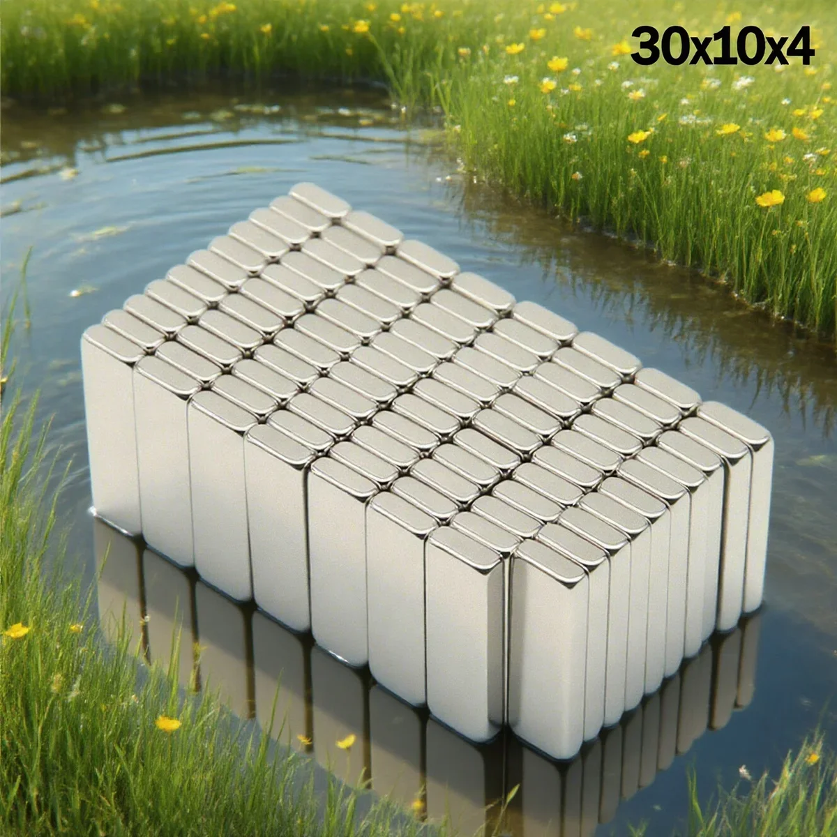 

30X10X4MM Powerful Neodymium Magnet Block Super Strong Magnets N35 NdfeB Permanent Magnetic imanes Refrigerator Magnet