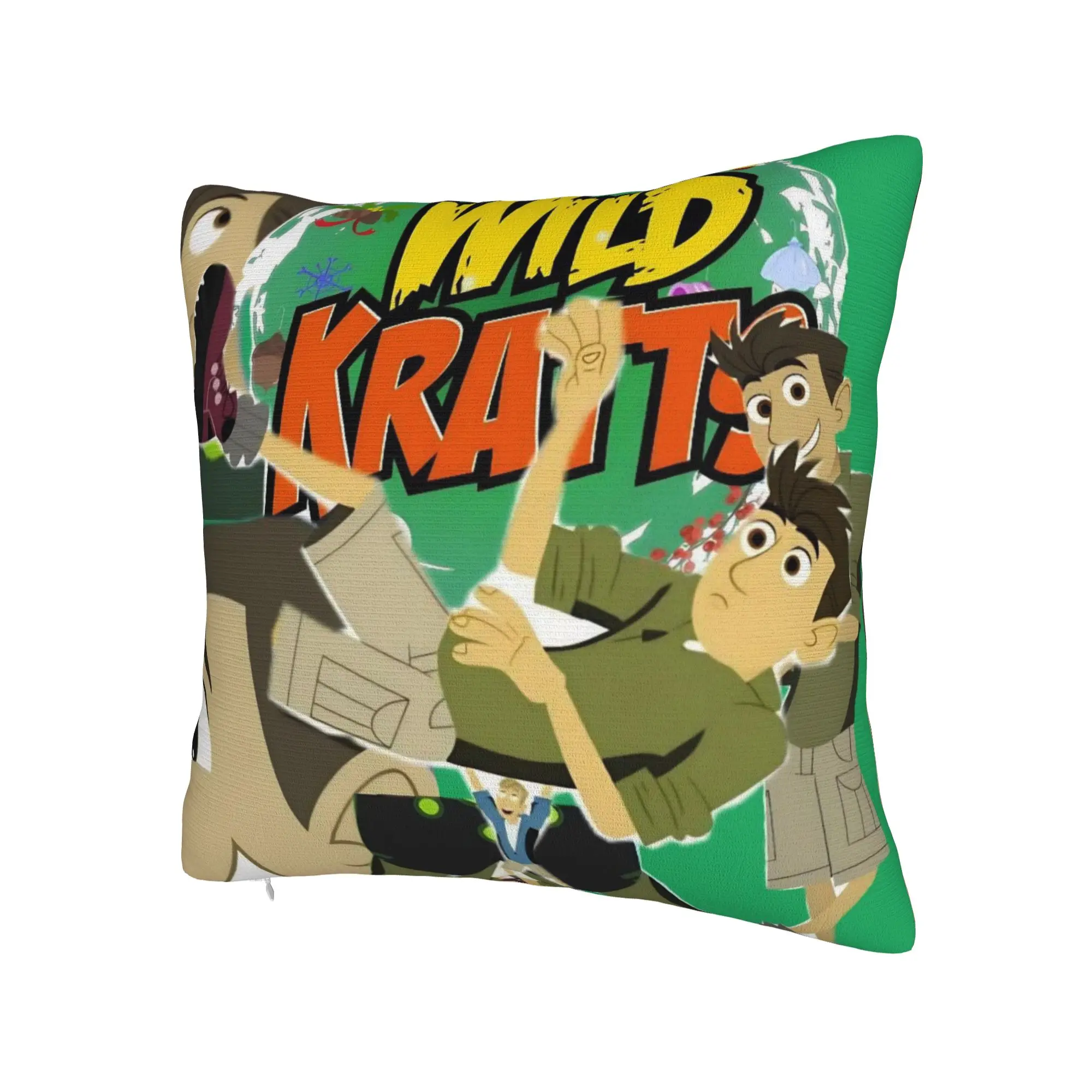 Wild Kratts Cartoon Pillowcases Merchandise Printed Cushion Cover Gift  Pillow Case Cover Home Multiple Sizes