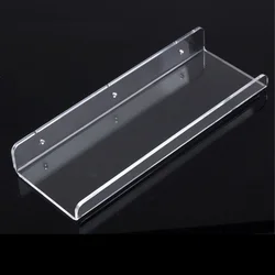 Clear Acrylic Shelf Wall Hanging Panel Perforated Bathroom Toilet Kitchen Storage Rack Acrylic Thickened Strong Stickers