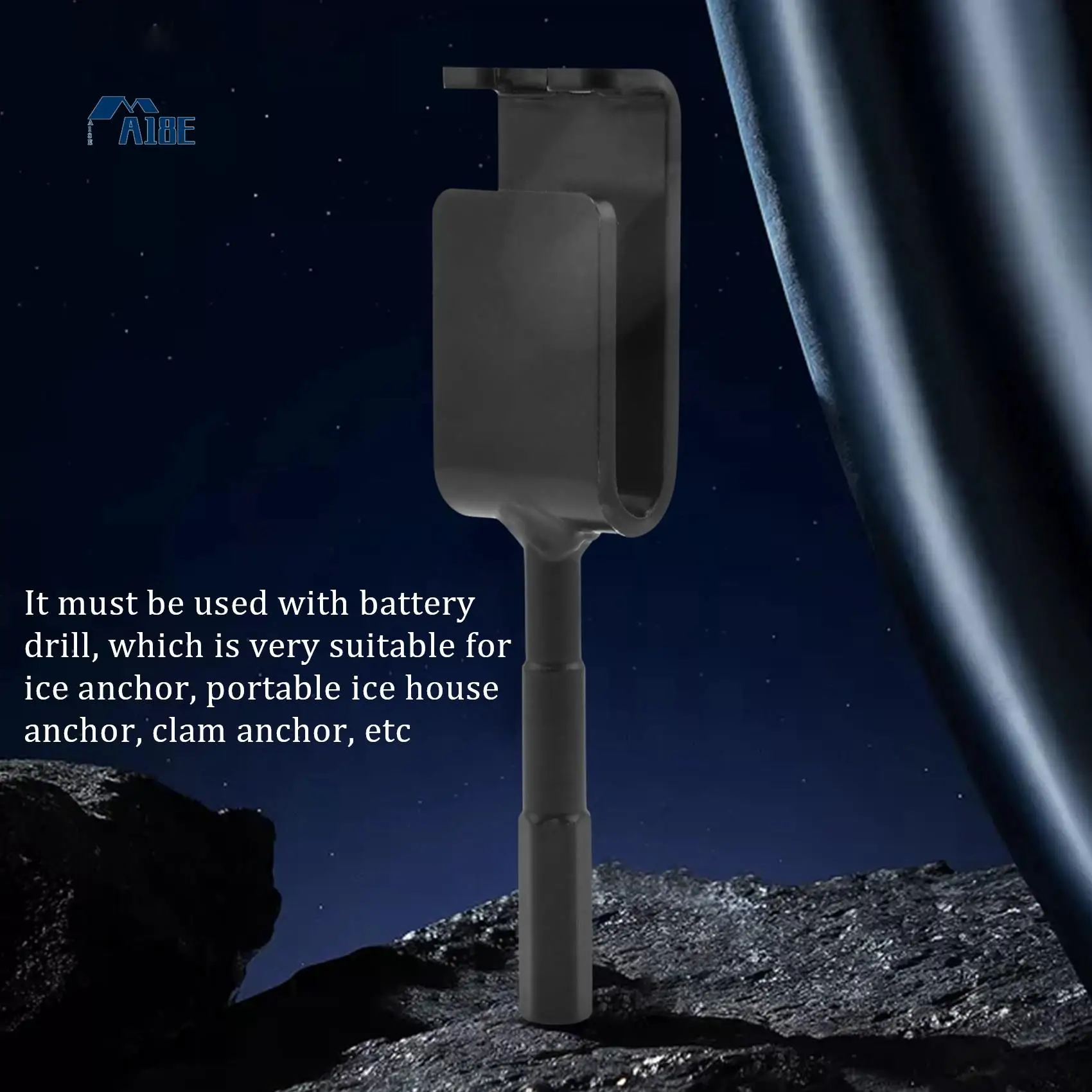 

A18E-универсальный адаптер для ледяной якоря для зимней рыбалки, изготовление укрытий, быстрые и простые, аксессуары для укрытия льда