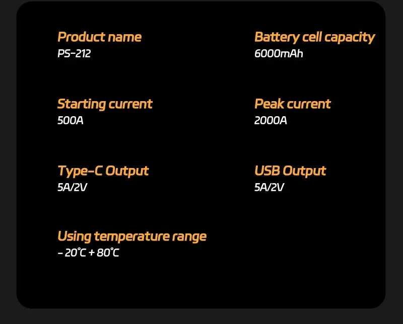 Power Car Jump Starter Battery for Car Starter Portable Emergency Booster 12V Auto Starting Device Petrol Diesel