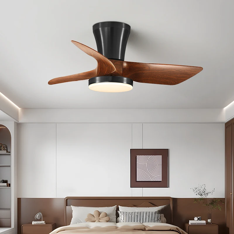 2026 Bedroom Fan Light, Japanese Chaji Style, Retro Silent, High-power Electric Fan, Ceiling Light, Traditional Chinese Style,