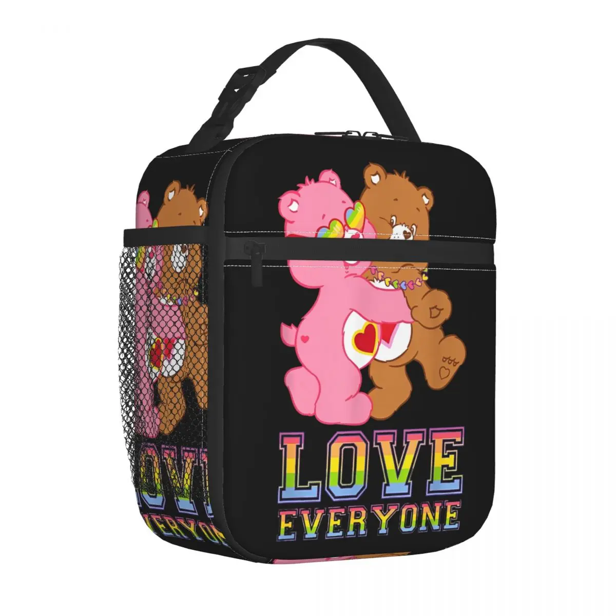 Care Bears Love Everyone Insulated Lunch Bag High Capacity Reusable Cooler Bag Tote Lunch Box College Outdoor Food Storage Bags