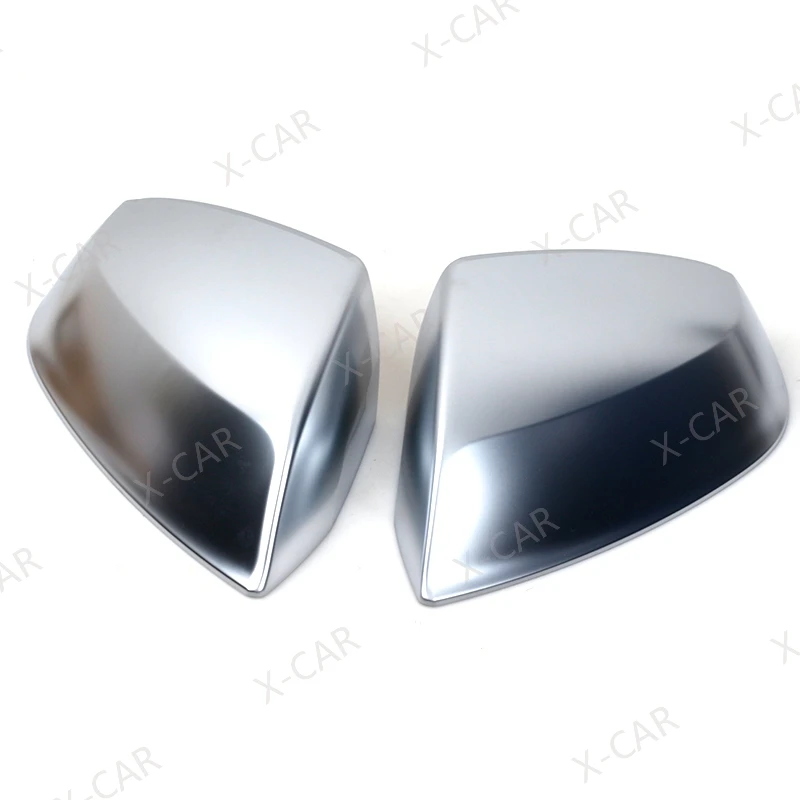 X-CAR For Audi Q7 2016-2021 Q5 2019 2020 2021 Matte Chrome Reversing Mirror Cover Side Mirror Cover Shell Housing