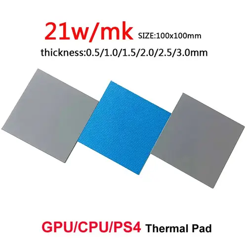 24W/MK GPU CPU Thermal Pad Heatsink Cooling Conductive Silicone Pad 100x100mm High Quality Thermal Pad Thermal Insulation - Image 3