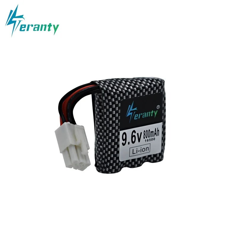 Original 9.6v Li-ion Battery for RC Car 9115 9116 9912 S912 RC Toys Parts 9.6v 800mAh Battery 16500 EL-6P / 6P-SM Plug