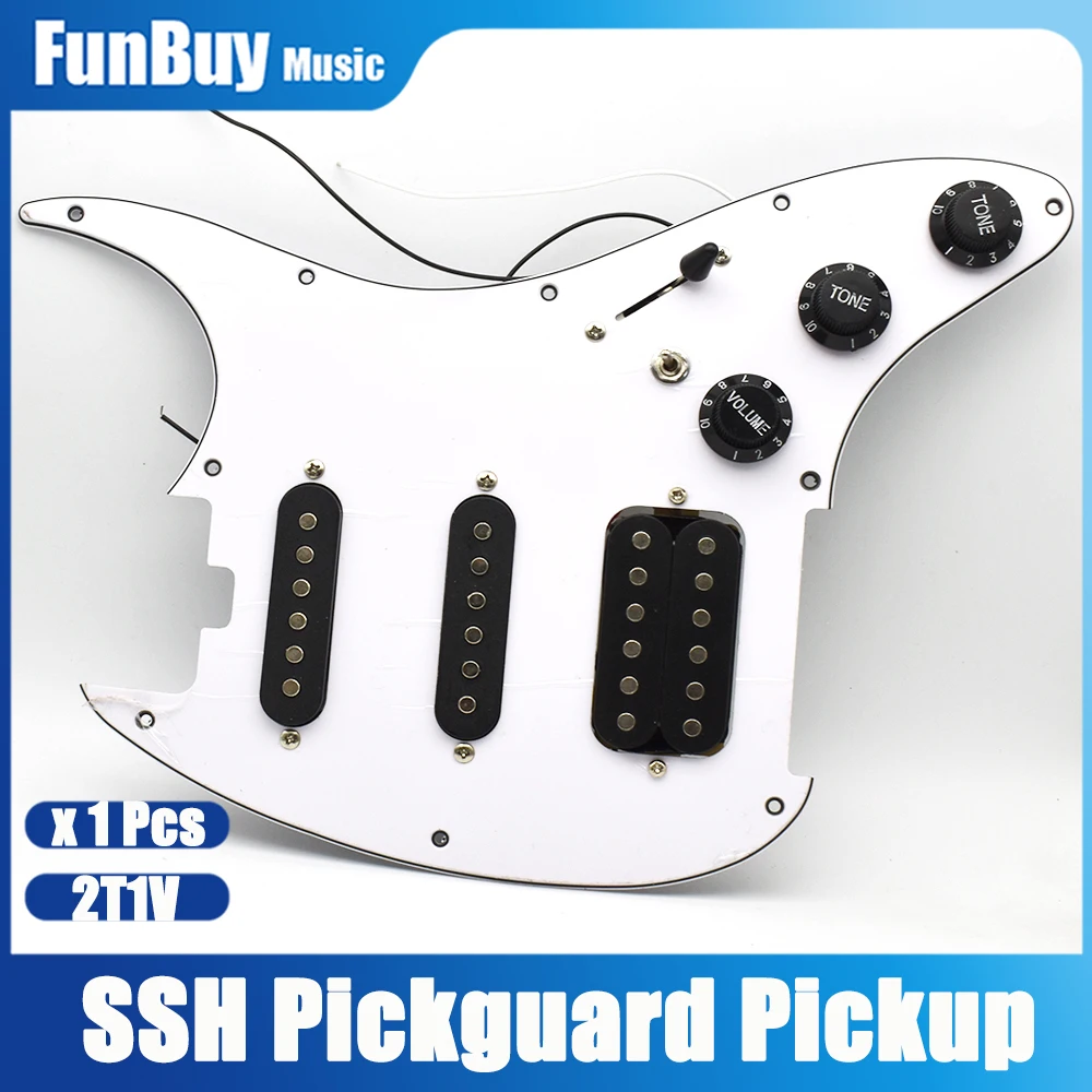 

SSH Loaded Prewired Guitar Pickguard Pickup with Single Cut Switch for ST Guitar