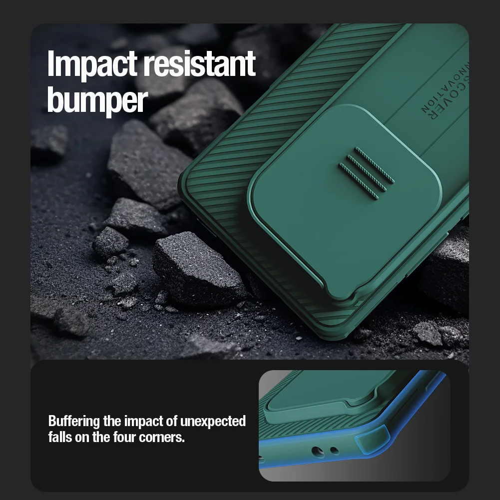 

For OnePlus 13 / 12 5G Case Nillkin CamShield Pro Slide Camera Cover Hard PC Ultra-Thin Privacy Lens 360 Protection Back Cover