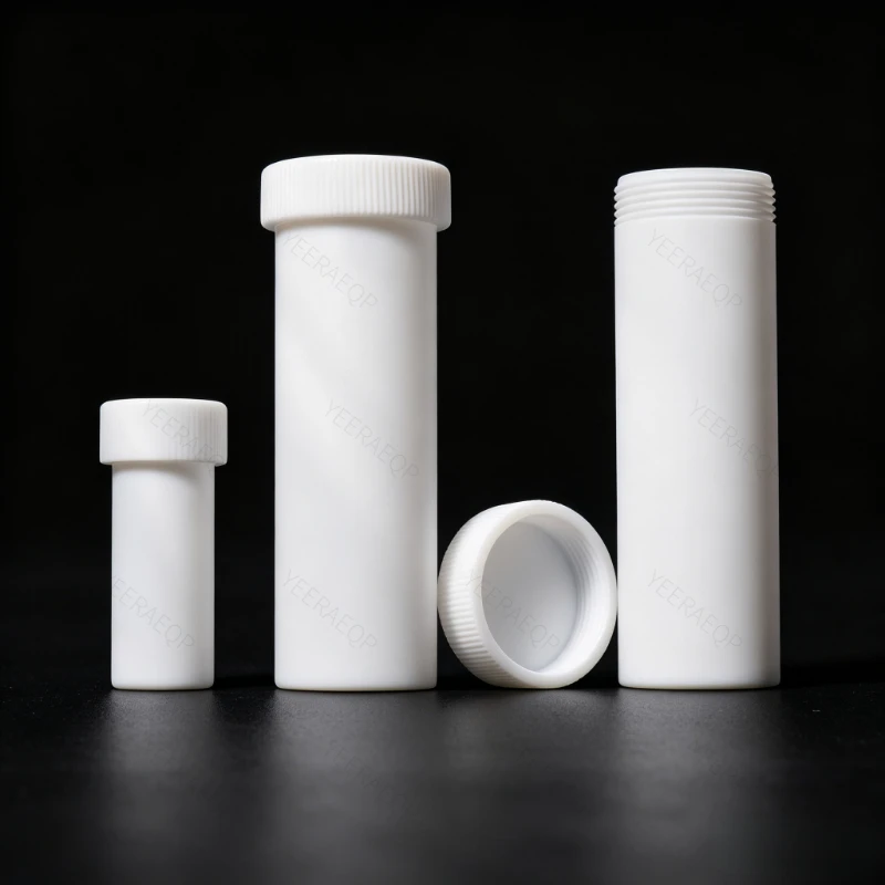 PTFE Laboratory Test Tube F4 Digestion Tube Screw Cover Centrifuge Tube,Flat-bottom Round-bottom test tubes with caps 1mL-100mL