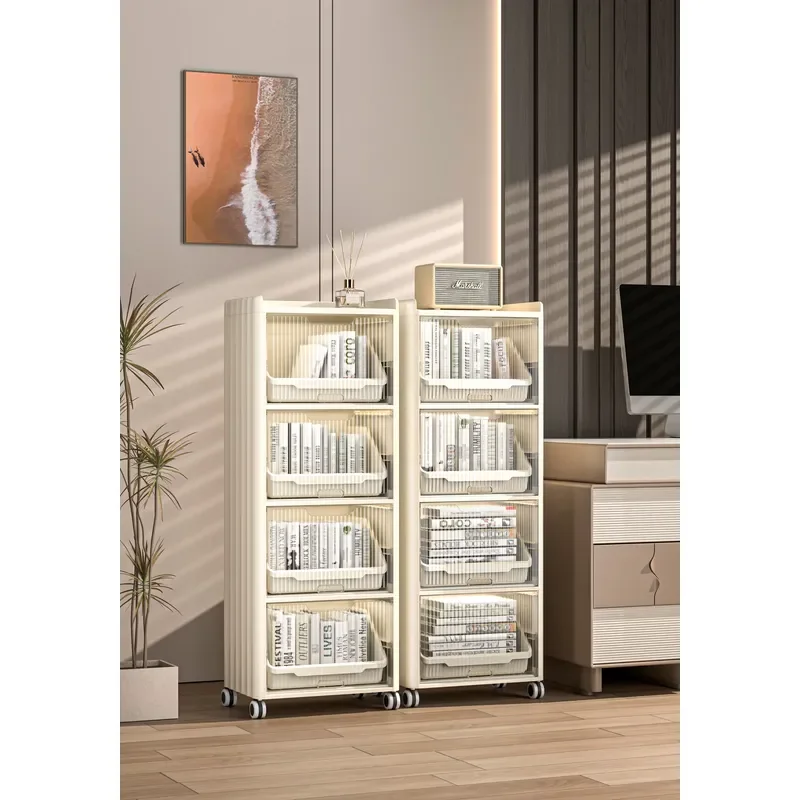Popular Luxury Modern Kitchen Bathroom Bedroom Living Room Storage Cabinet Plastic Portable Snacks Toys Drawer Locker with