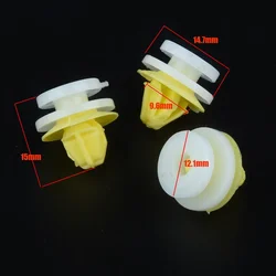 50Pcs Car Interior Door Card Panel Plastic Rivets Clips Auto Fasteners For 7703077250 Clio Megane Scenic Twingo For Renault 8mm