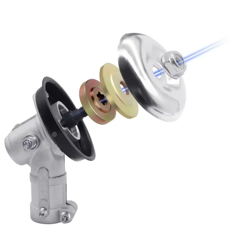 Strong Compatibility Brush Cutter Trimmer Replacement High-strength Square Tooth 28/26MM 9 Teeth Working Head Wear-resistant