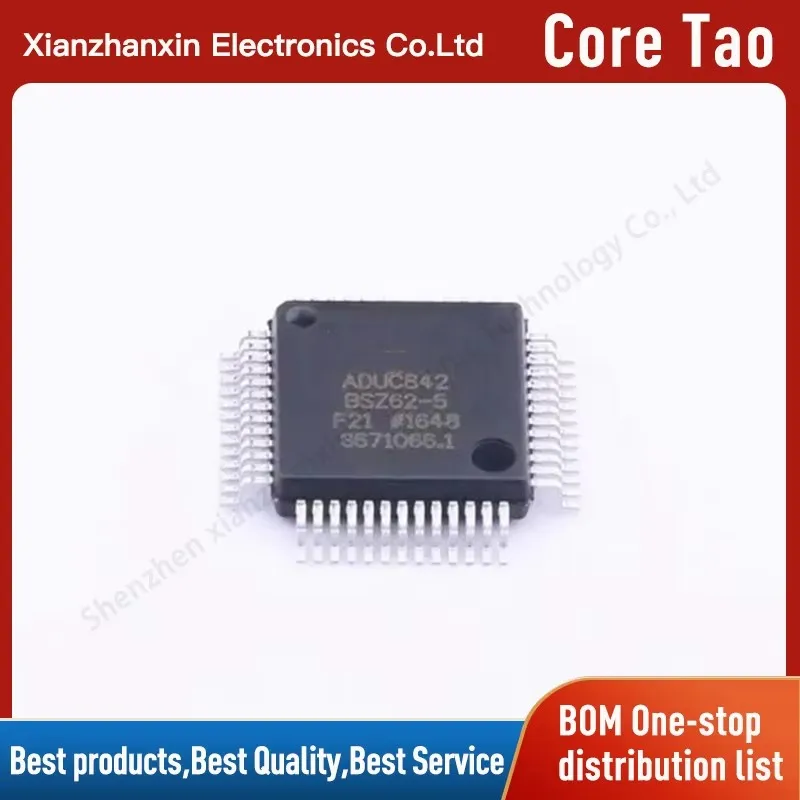 1pcs/lot ADUC842BSZ62-5 ADUC842BSZ62 ADUC842 MQFP52 The micro-controller eight temperature sensor