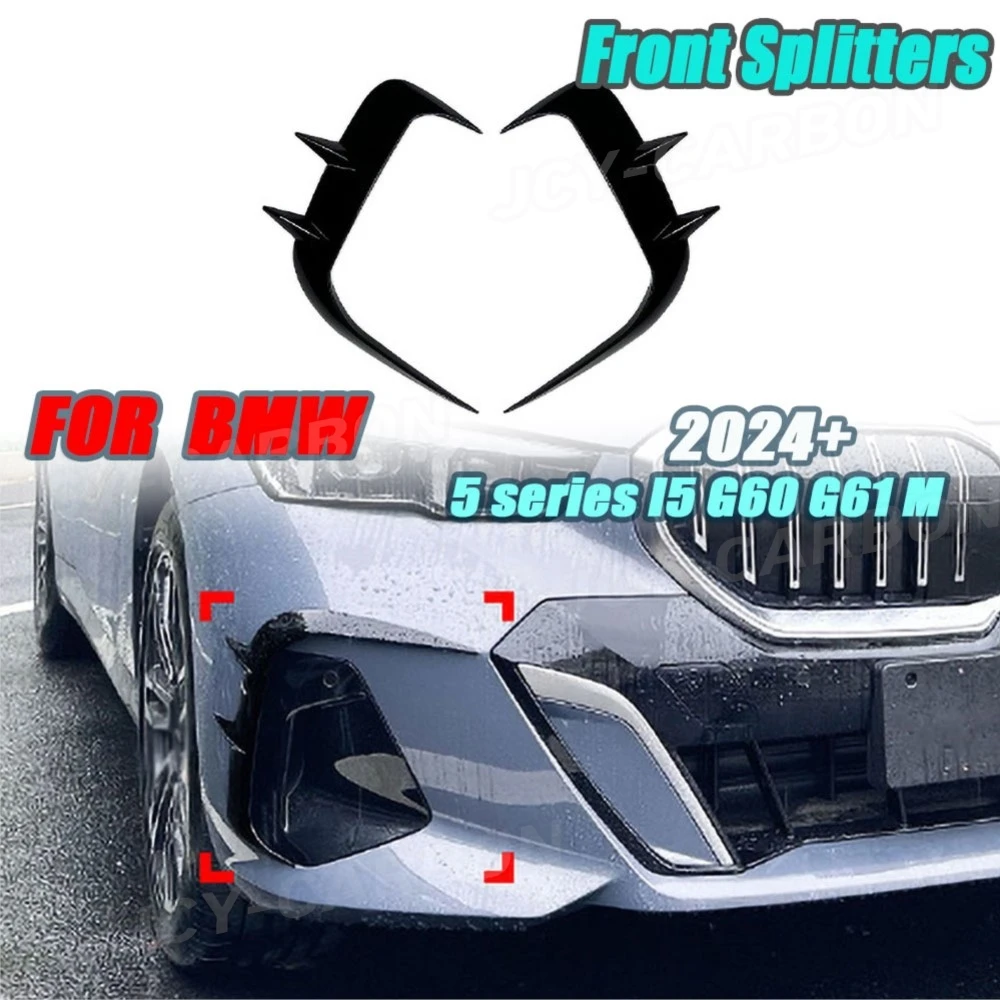 

For BMW 5 series I5 G60 G61 M Sport 2024+ Car Splitters Side Air Vent Splitters Car Exterior Trims Parts