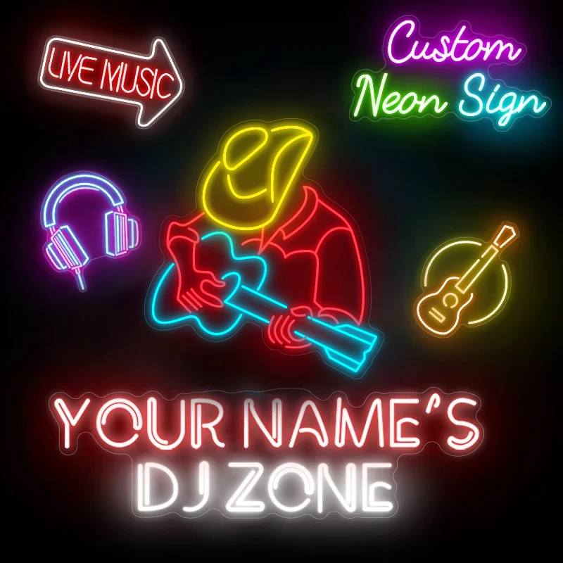 Custom Led Neon Signs Light Led Letters Name Sign DIY Neon Lights Sign for Business Custom Wedding Room DJ Gift Drop Shipping
