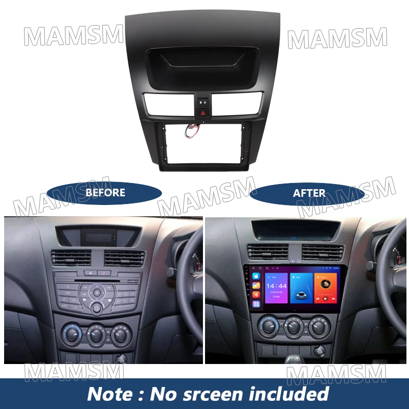 9 Inch 2 Din Radio Frame Adapter For Mazda BT50 2012-2017 Car Android Player Audio Panel Mount Installation Fascia Frame Kit