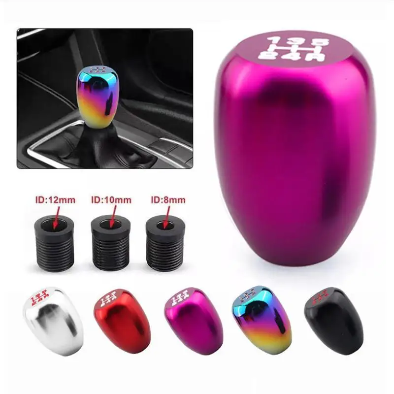 

【MO】Stylish Universal 5 Speed Gear Shift Knob Stick Manual Transmission Universal Car Metal Extended Gear Shifter Gear Head Knob