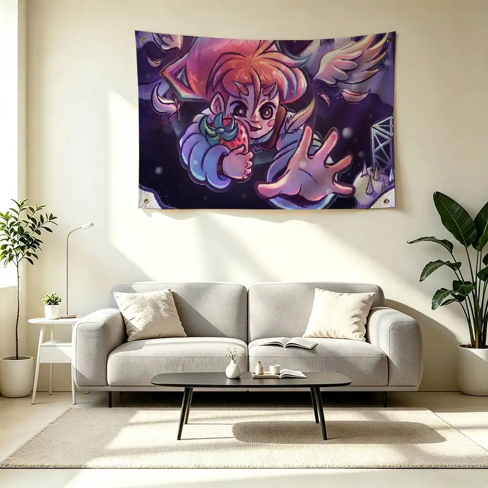 C-Celeste Game Pixel Game Flag Suitable For Party Club Outdoor Interior Wall Decoration Banner Fans Gift