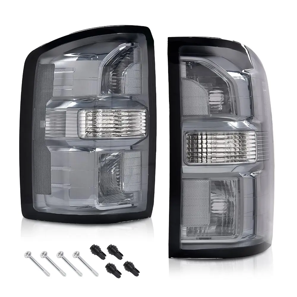 

Tail Lights Brake Lamps Assembly Pair Without Bulbs Compatible with Gmc Sierra 1500 2014-2018, 2500Hd/3500Hd 2015-2019