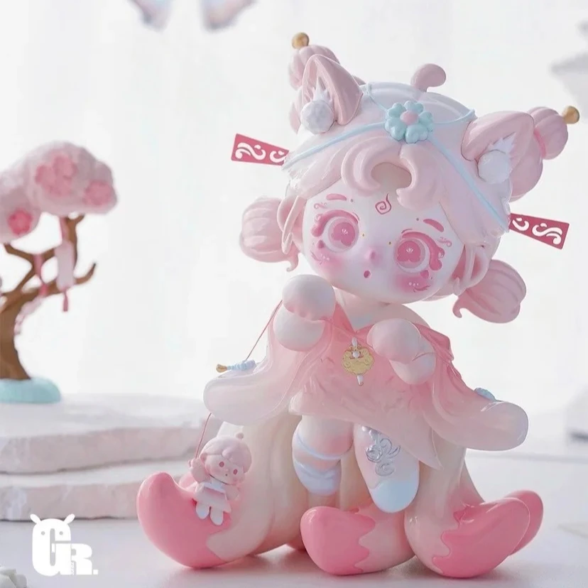 

Little Peach Candy Girl Doll Nommi Nuomier Figure Toy Cute Girl Sugar Doll Sweet Baby Designer Toys Art Decoration