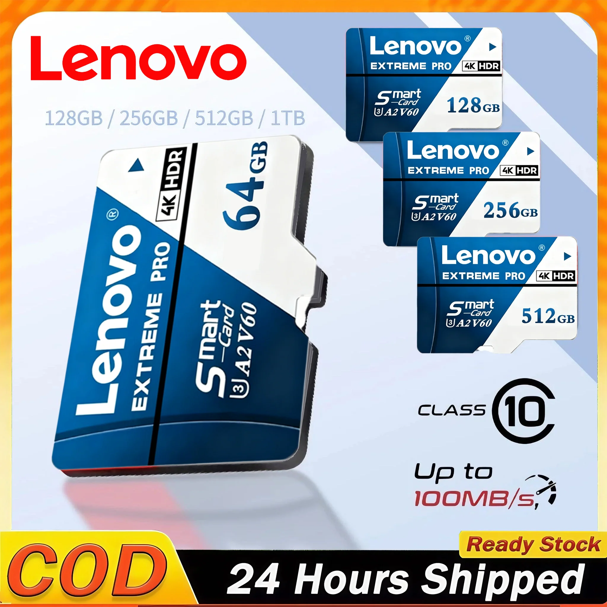 Карта-памяти-lenovo-high-speed-512gb-micro-tf-sd-128gb-class-10-u3-v30-для-dji-insta360-водонепроницаемая-карта-памяти-для-видеорегистраторов