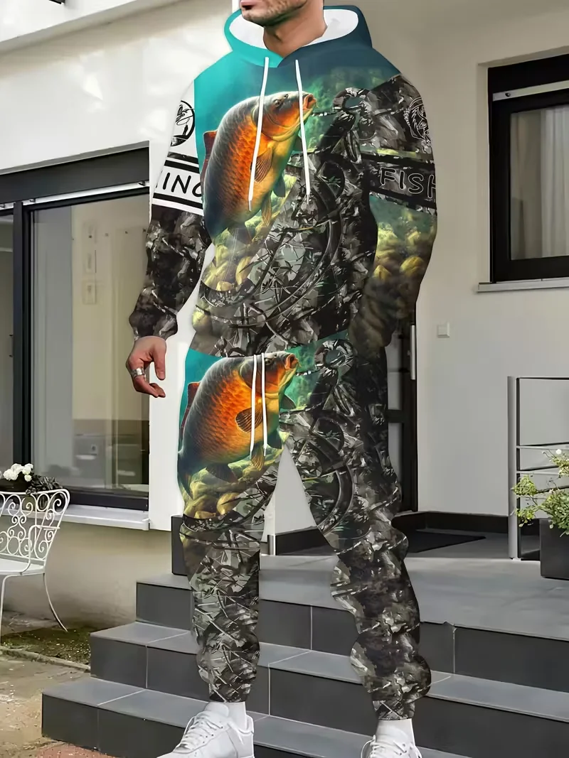 

Camouflage Hunting Animal Hoodie Pants Suit 3D Print Men Women High Quality Jogging Tracksuit Outfits Men's Clothing 2Piece Sets